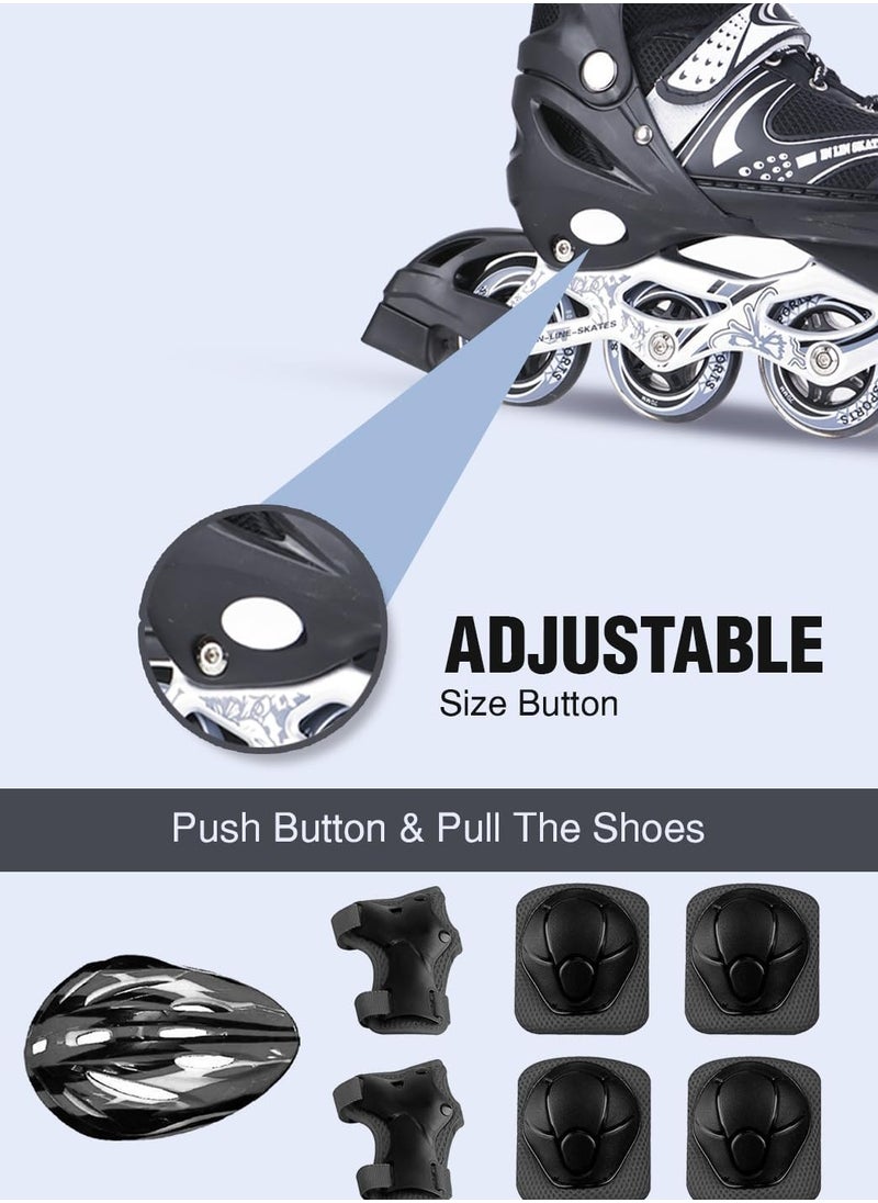 Kids Roller Shoes Single/Double Wheels Retractable Skateboarding Outdoor Unisex Pulley Shoes Gymnastic Sneakers