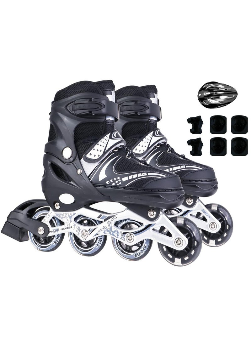 Sunflower Children's Outdoor Sports Shoes Skate Shoes with Wheels for Girls Boys Children Roller Skates Sneakers