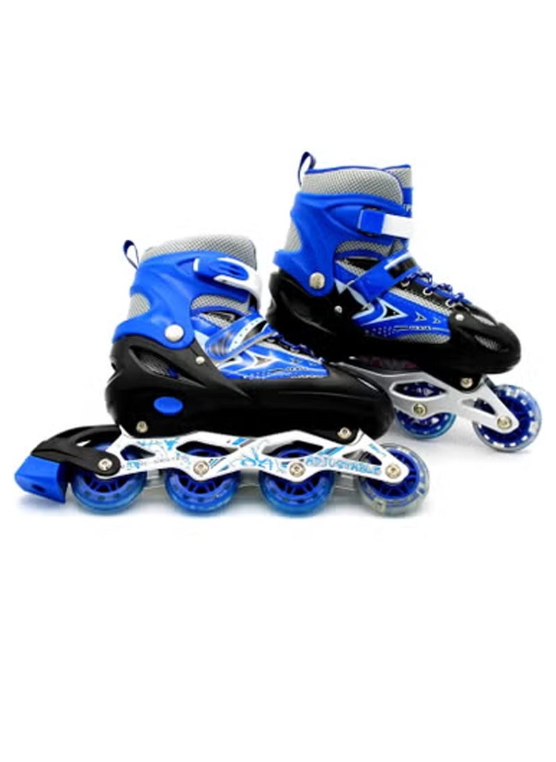 Kids Roller Shoes Single/Double Wheels Retractable Skateboarding Outdoor Unisex Pulley Shoes Gymnastic Sneakers