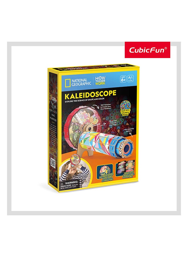 National Geographic 3D Puzzle Kaleidoscope With Wheel 19 Pcs