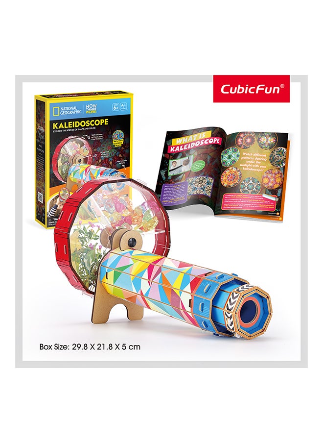 National Geographic 3D Puzzle Kaleidoscope With Wheel 19 Pcs