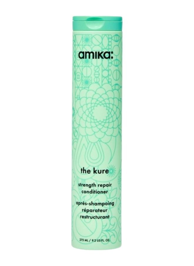 Amika The Kure Bond Repair Conditioner – Strengthening & Restorative Conditioner for Damaged, Brittle, or Chemically Treated Hair, Sulfate-Free & Color-Safe, 275ml