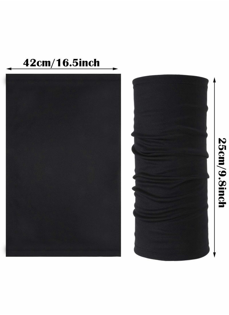 Face Cover, 6 PCS Neck Gaiter Face Mask for Women Men, Balaclava Face Breathable Bandana Sun Protection Cycling Running, Unisex Face Cover Scarf for Outdoor Sports