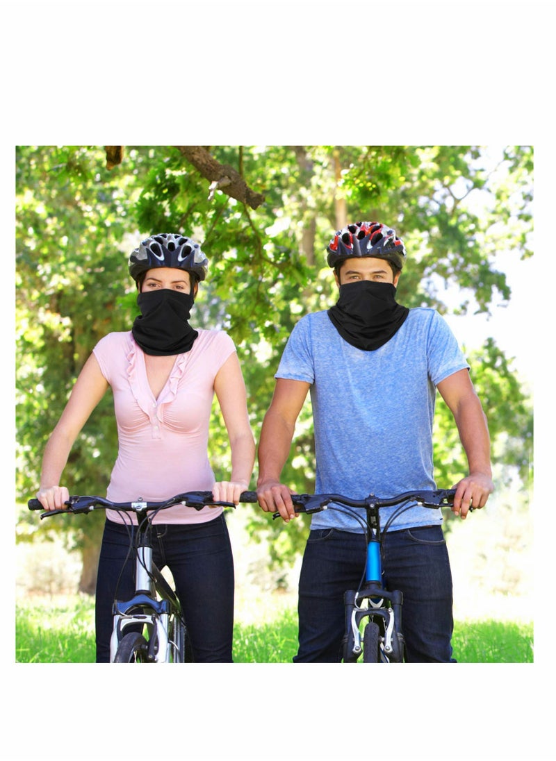 Face Cover, 6 PCS Neck Gaiter Face Mask for Women Men, Balaclava Face Breathable Bandana Sun Protection Cycling Running, Unisex Face Cover Scarf for Outdoor Sports