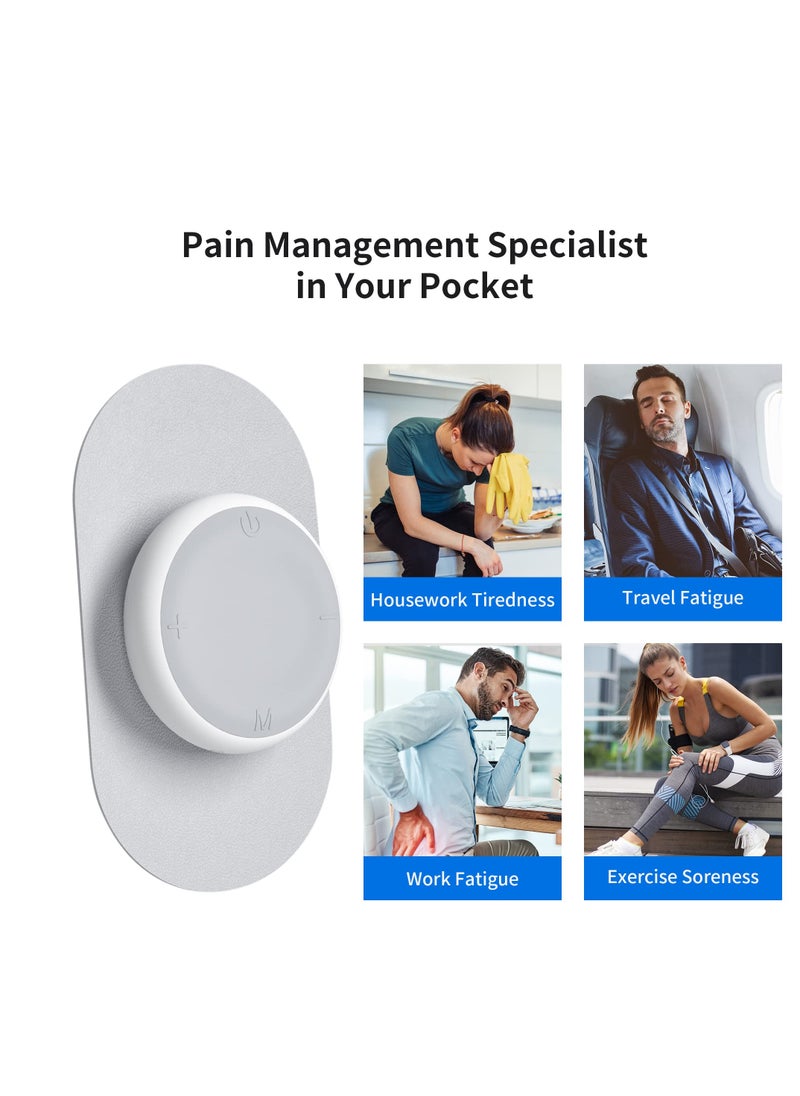 Pocket Massage Pad Fashion Charging Box, 6 Modes Rechargeable Electronic Pulse Massager, Massager for Athletes