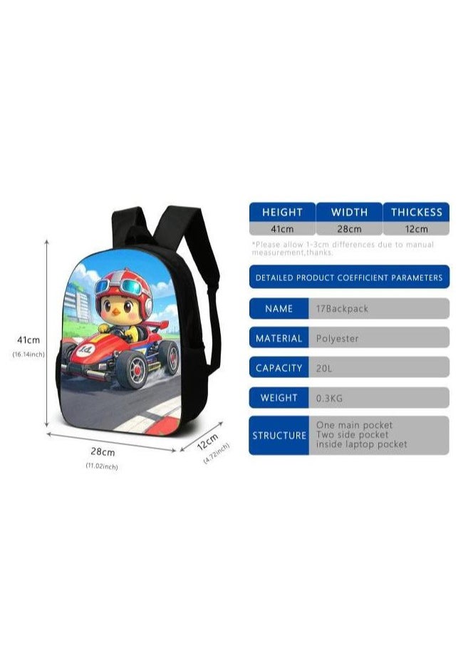 Cartoon style universal three-piece schoolbag - 406