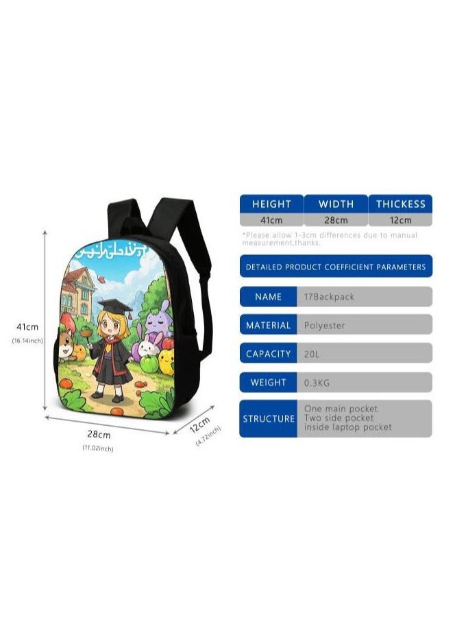 Cartoon style universal three-piece schoolbag - 1000