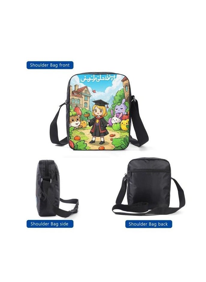 Cartoon style universal three-piece schoolbag - 1000