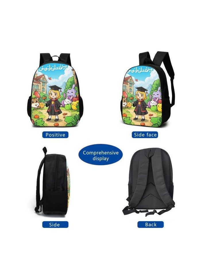 Cartoon style universal three-piece schoolbag - 1000