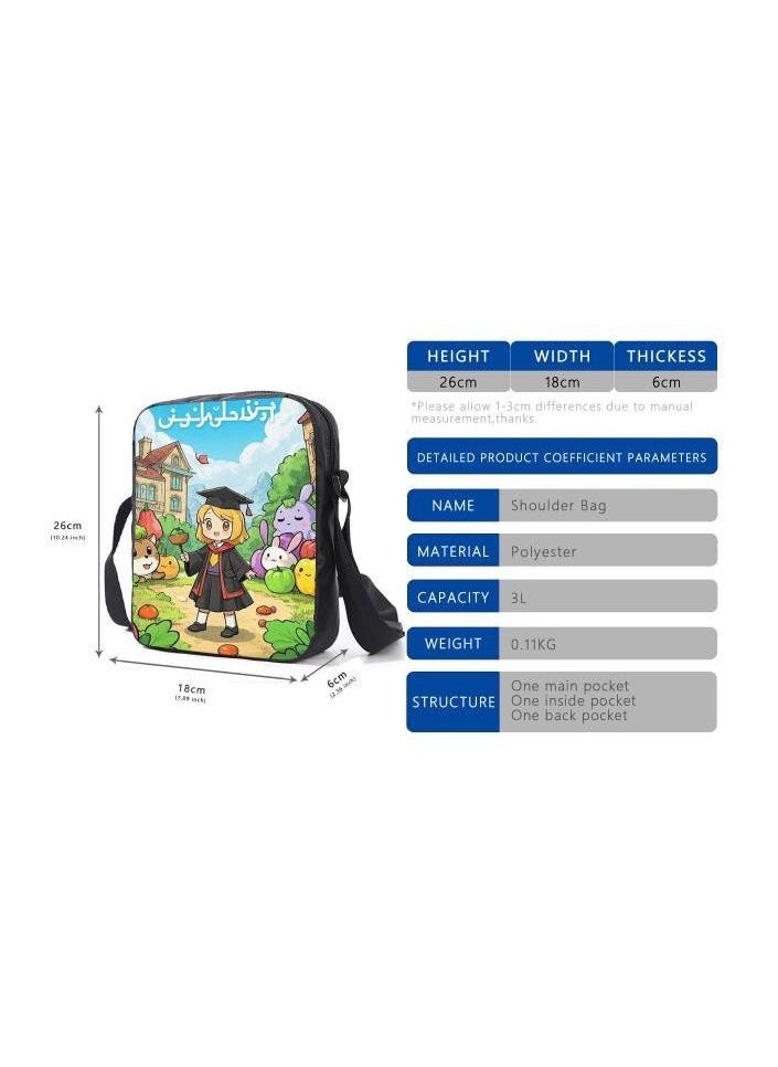 Cartoon style universal three-piece schoolbag - 1000