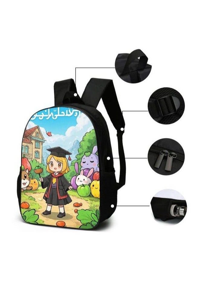 Cartoon style universal three-piece schoolbag - 1000