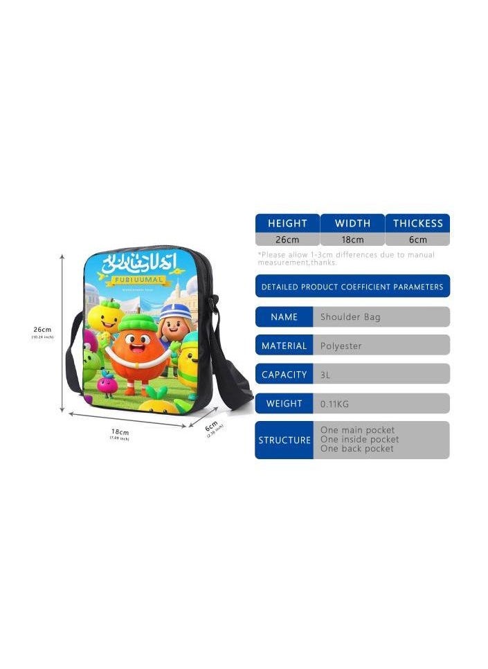 Cartoon style universal three-piece schoolbag - 1002