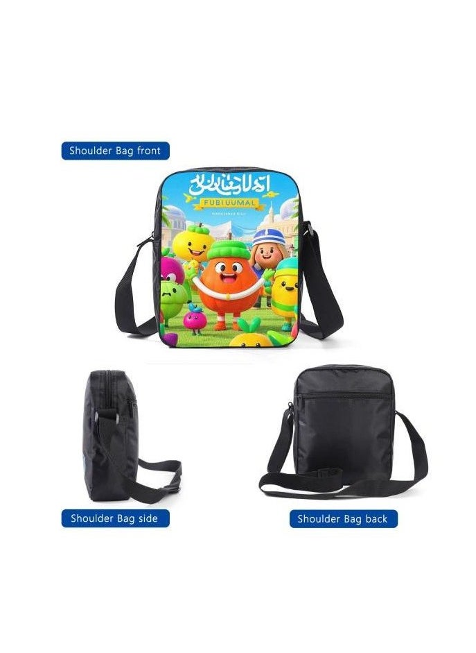 Cartoon style universal three-piece schoolbag - 1002