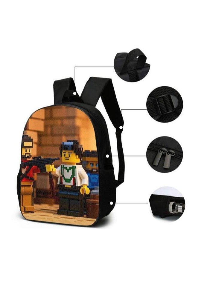 Cartoon style universal three-piece schoolbag - 1343