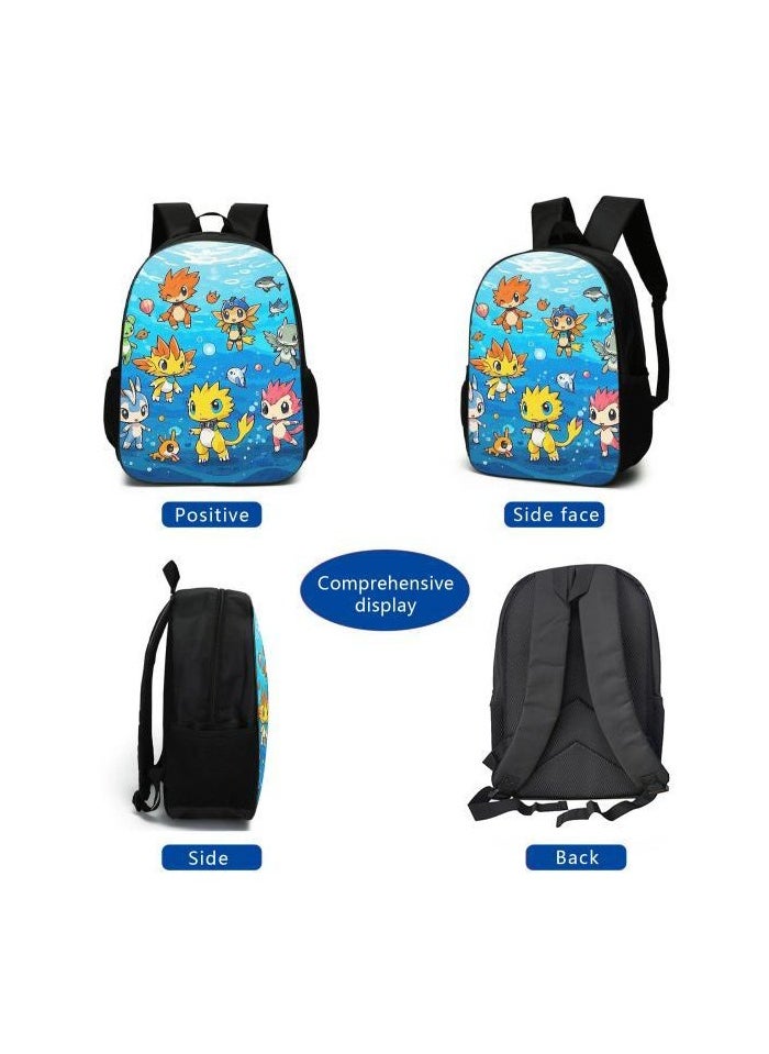 Cartoon style universal three-piece schoolbag - 362