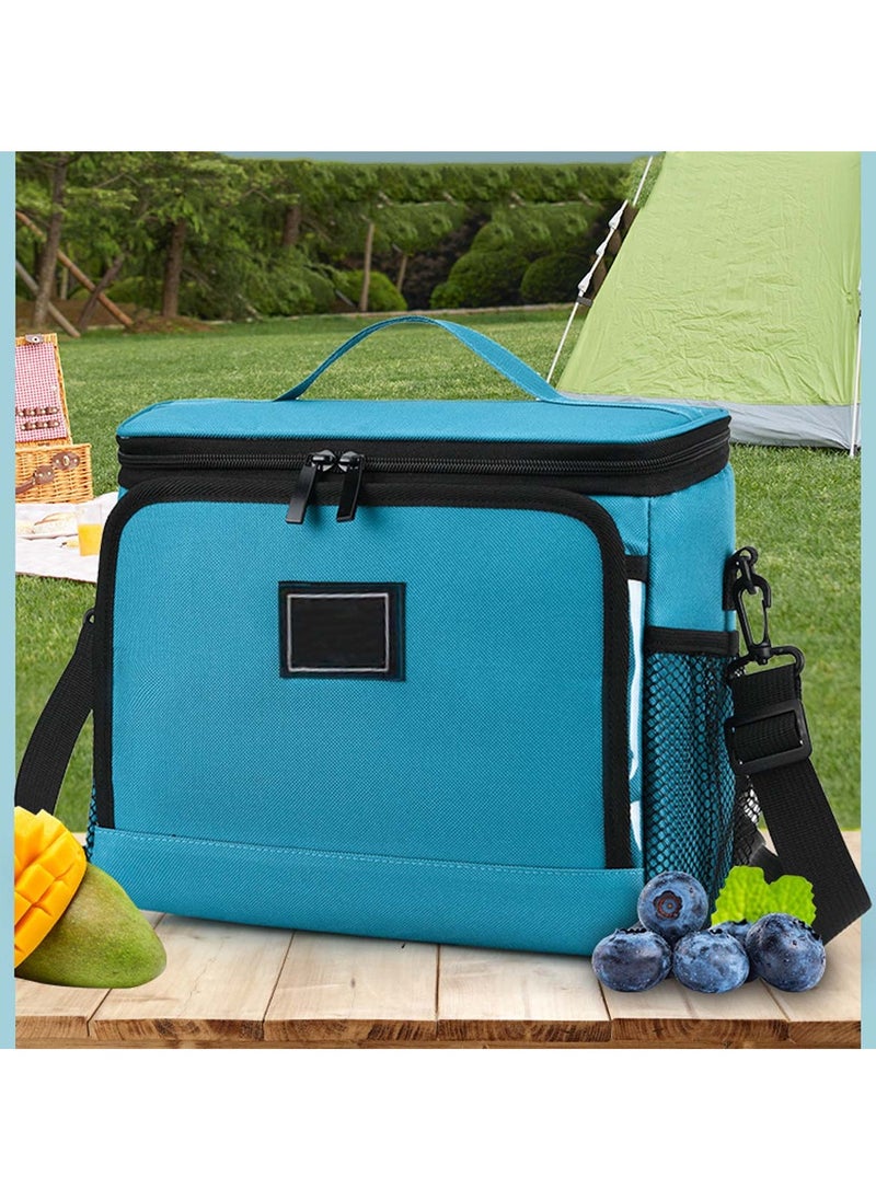 Portable Insulated Lunch Bag Blue