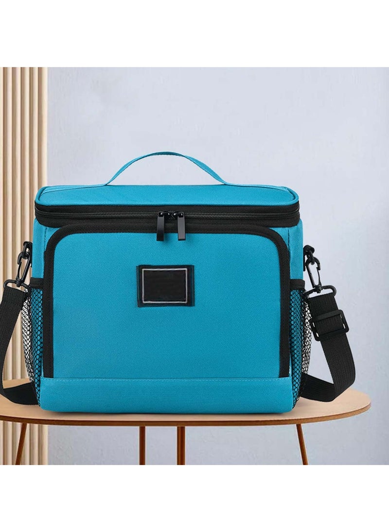 Portable Insulated Lunch Bag Blue