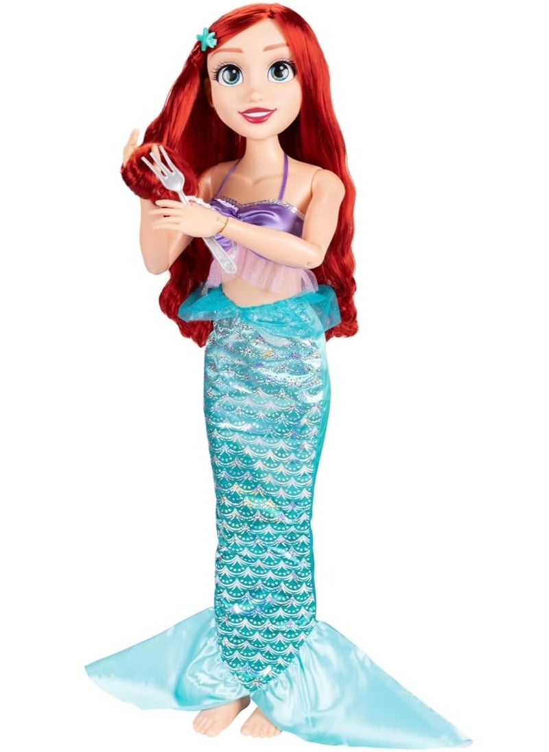 Disney Princess Playdate Ariel Doll With Accessories, 32 Inches Tall