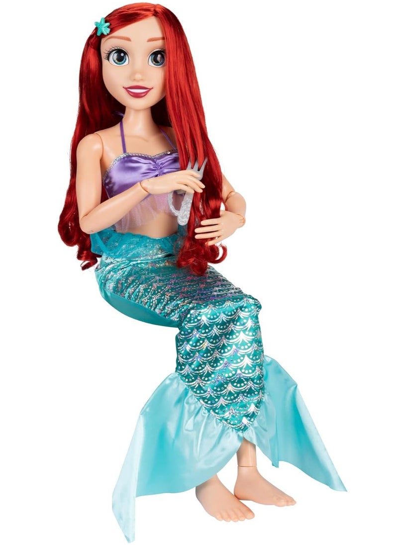 Disney Princess Playdate Ariel Doll With Accessories, 32 Inches Tall