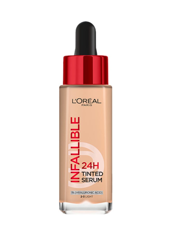 24H Infallible Tinted Serum Shade Light 2-3