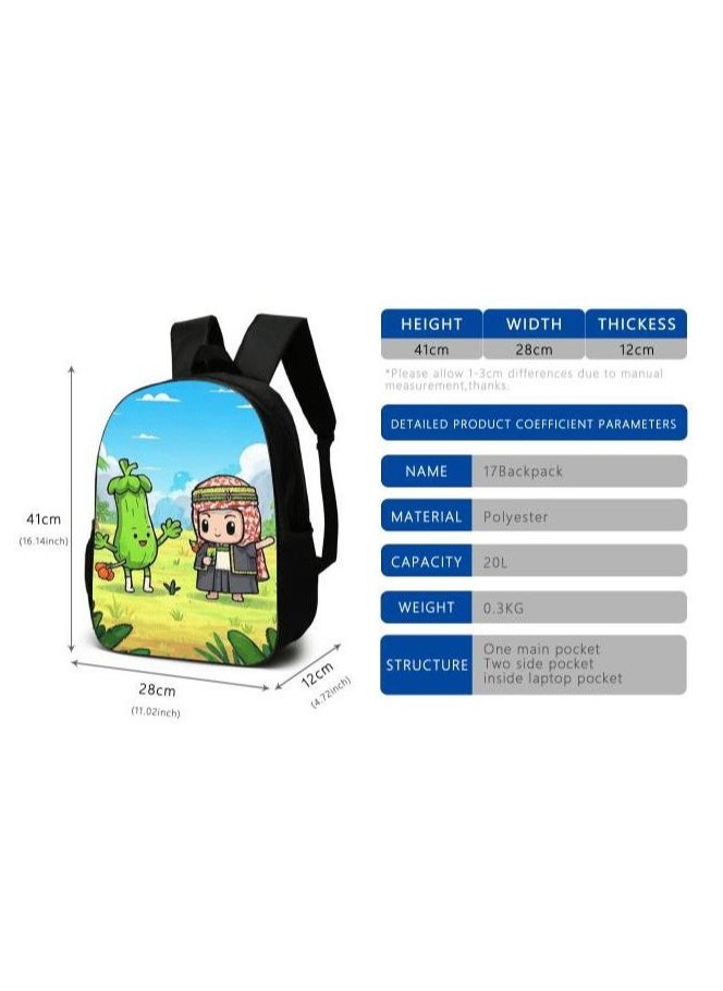 Cartoon style universal three-piece schoolbag - 361