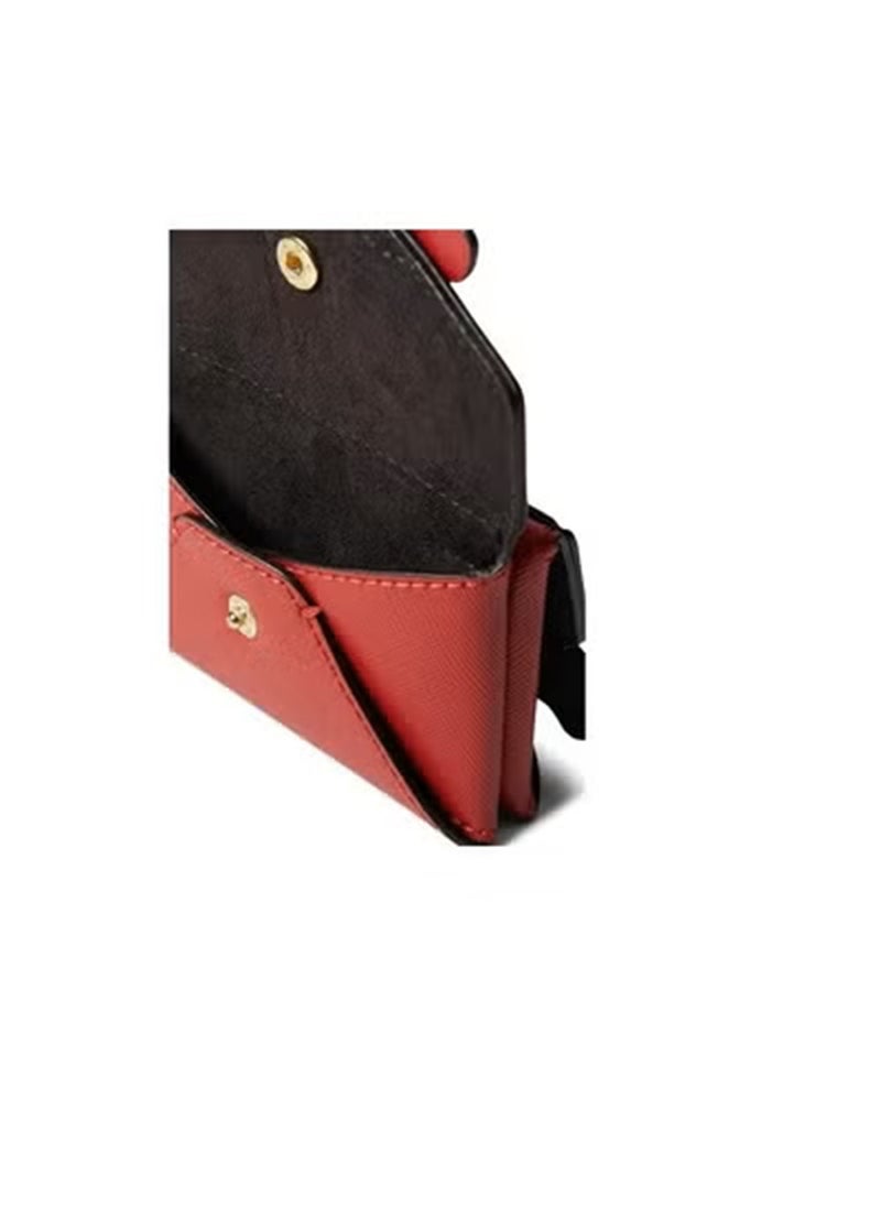 Karl Lagerfeld Faux Leather Cardholder-On Chain