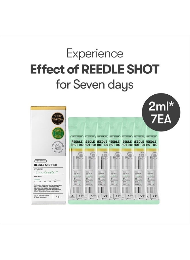 CICA Reedle Shot Ampouler | for Hydrated Skin 0.067Fl Oz*7 Pcs (2ml*7)