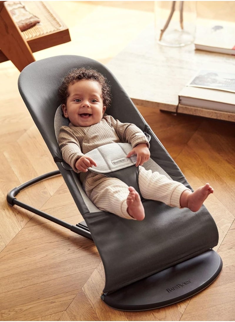 BabyBjörn Bouncer Balance Soft, Woven/Jersey, Dark grey/Grey