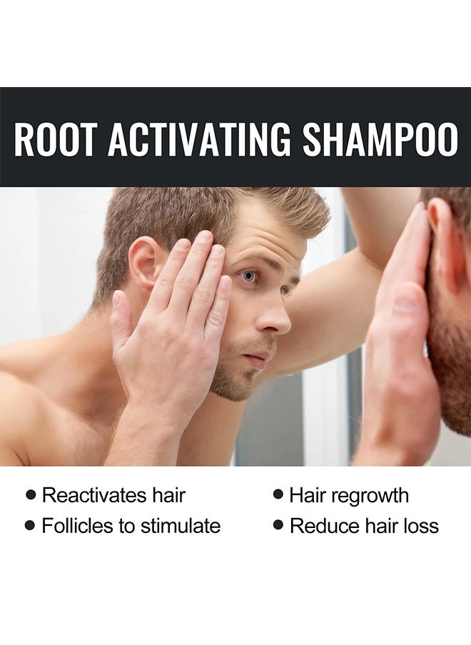 Root Activating Shampoo 100ml, Strengthen Hair Root Anti Falling and Firm Hair, Thick and Fluffy Hair, Soft and Strong Hair Repair and Care Shampoo