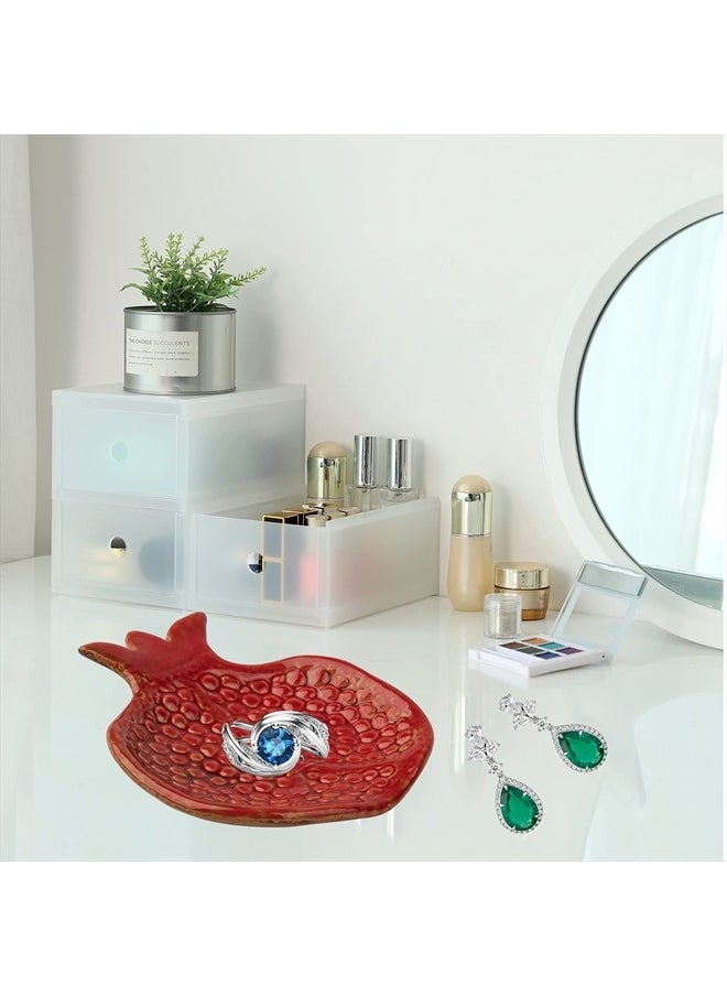 Spoon Rest 2 Pcs Spoon Holder For Stove Top Ceramic Spoon Rest For Kitchen Counter Spoon Rest For Stove Top Coffee Spoon Rest Pomegranate Shaped