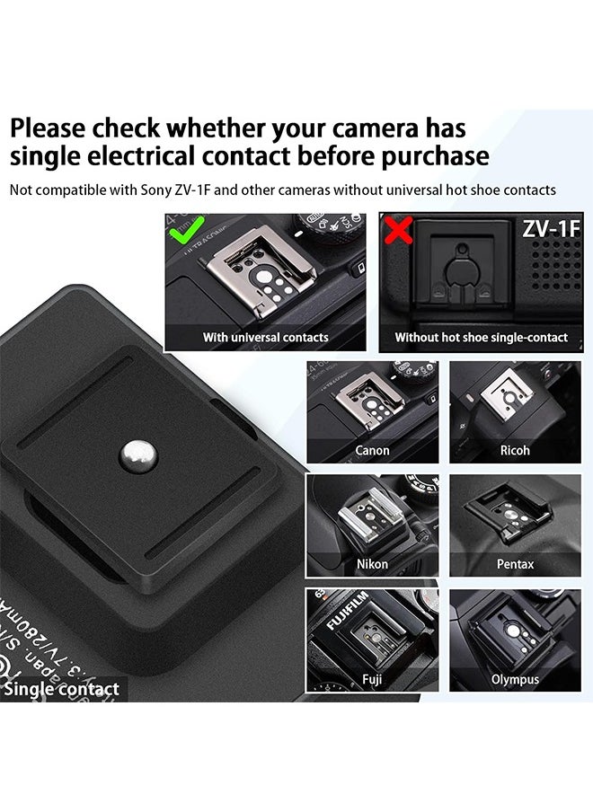 F1 Mini Camera Flash Camera Flash Speedlite for Ricoh (GR3/GR3X,etc.) Nikon/Canon/Fuji,Digital Film Cameras,Mini hot Shoe Flash for DSLR Camera（Not Compatible for Sony ZV-1F.