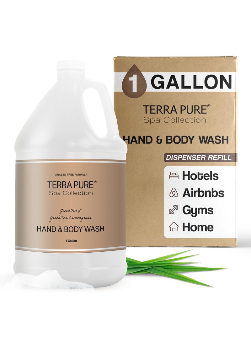 Terra Pure Hotel Body Wash/Hand Soap | One Gallon | Designed to Refill Soap Dispensers (Set of 1)