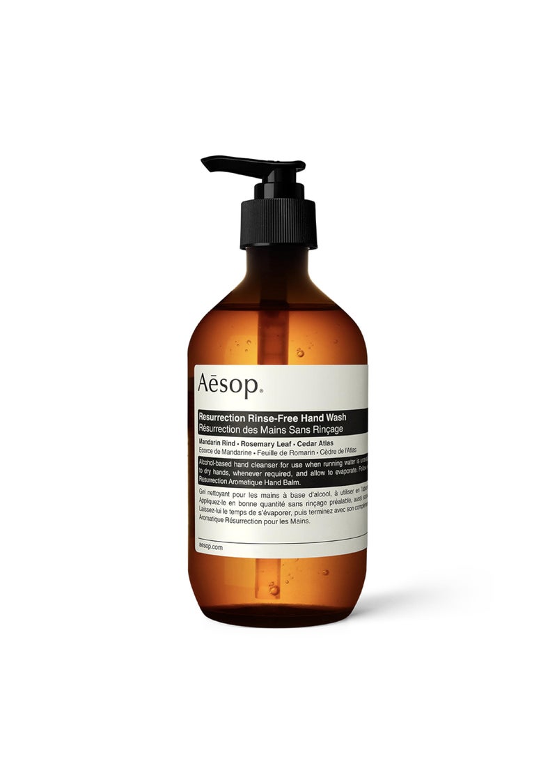 Aesop Resurrection Rinse-Free Hand Wash | Cleanse and Hydrate Without Water | Alcohol Based Formulation | 16.9 oz