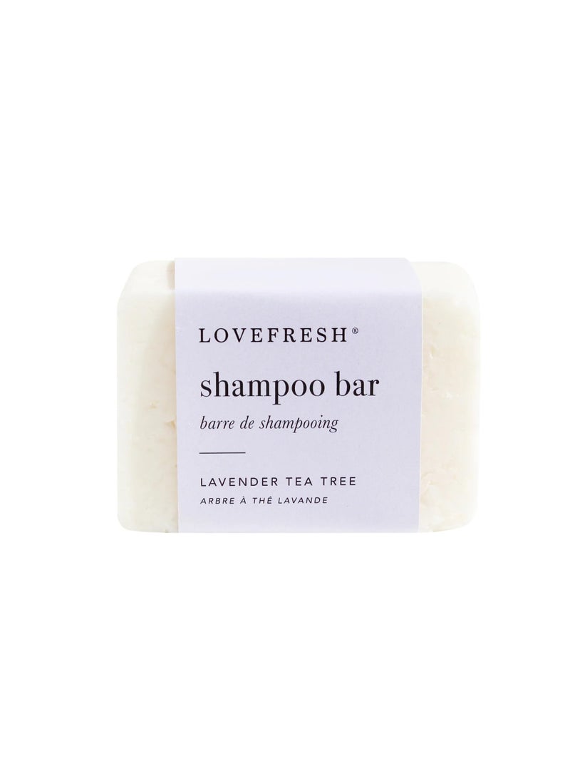 LOVEFRESH - All Natural Shampoo Bar | Handmade, All-Natural, Non-Toxic, Clean Beauty (Lavender Tea Tree, 6.5 oz | 185 g)