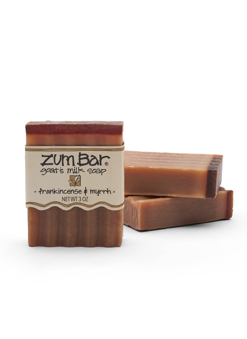 Zum Bar Goat's Milk Soap - Frankincense and Myrrh - 3 oz (3 Pack)