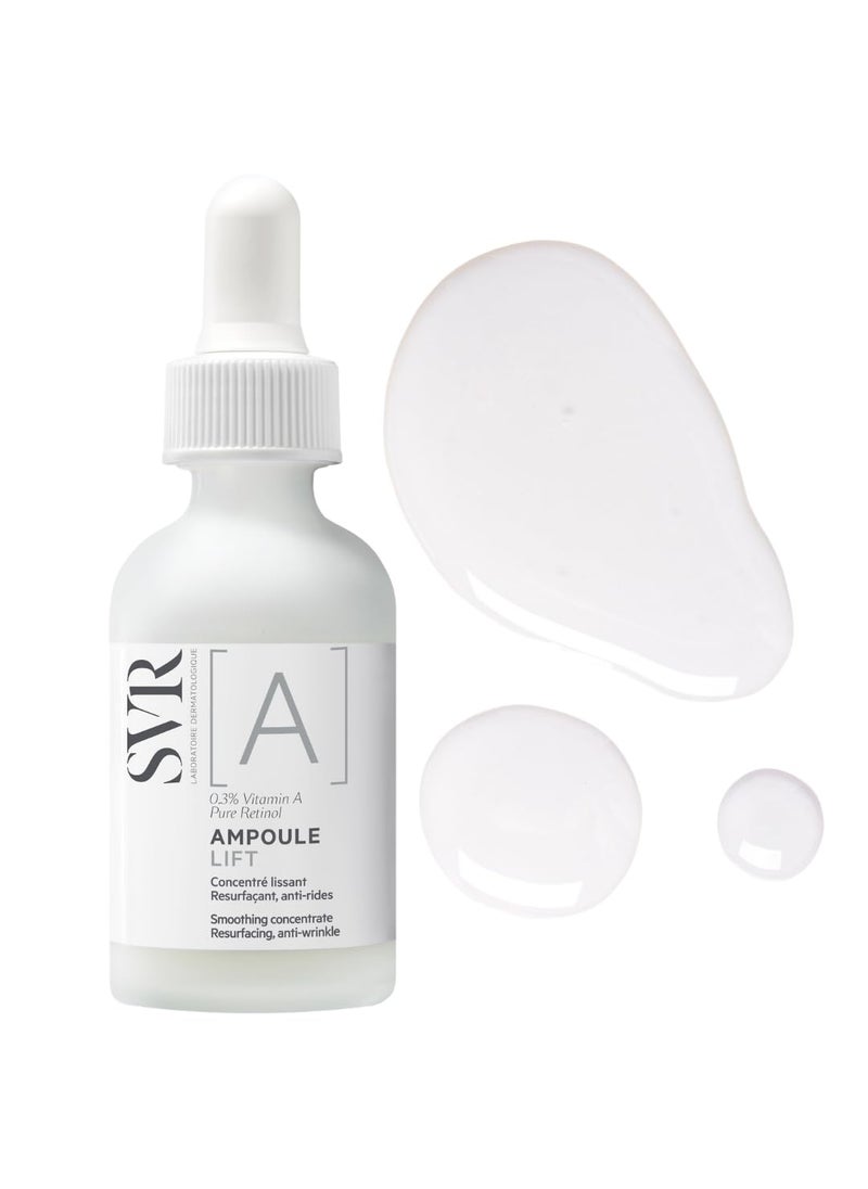 SVR Pure Retinol Face Serum. Improves Firmness Of Skin And Evens Skin Tone. Facial Serum That Helps To Visibly Reduce The Appearance Of Fine Lines & Dark Spots, 1 Fl.oz.