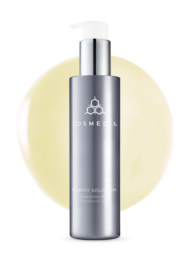 COSMEDIX Cleansing Oil for Face - Purity Solution, Nourishing Deep Cleansing Oil - Makeup Remover & Oil Cleanser for Face Gently Removes Dirt - Argan Oil Facial Wash for Soft & Hydrated Skin