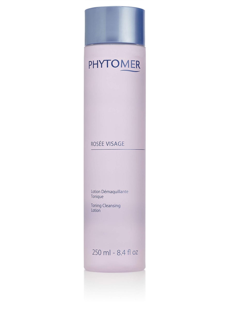 PHYTOMER Rosee Visage Toning Cleansing Lotion | All in One Cleanser, Makeup Remover & Toner for Face | Alcohol-Free | Safe, Natural Ingredients | 8.4 Fl Oz