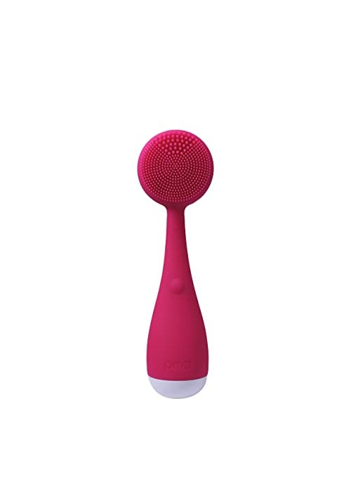 PMD Beauty Clean Mini - Smart Facial Cleansing Device with Silicone Brush & Anti-Aging Massager - Waterproof - SonicGlow Vibration Technology - Clear Pores and Blackheads - Lift,Firm,and Tone Skin
