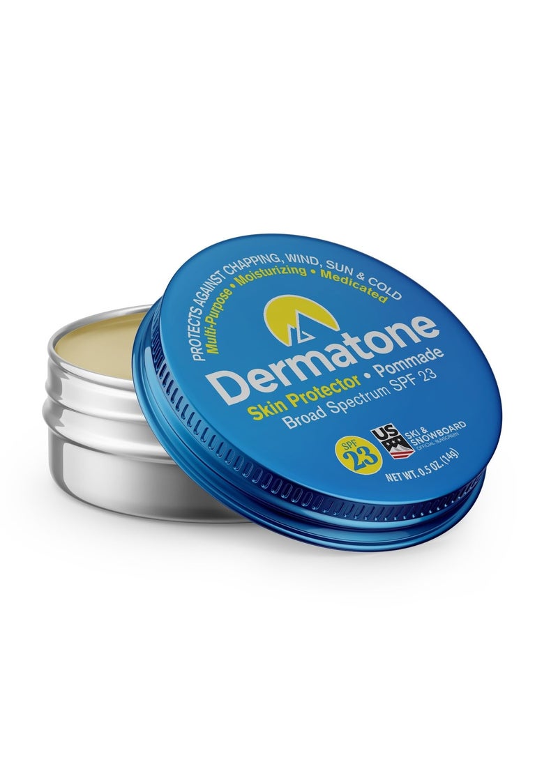 Dermatone Skin Protector Balm | Sun, Wind, Cold, Chapping & Frostbite Protection | Face and Lip Balm SPF23 | Moisturize & Repair Dry Skin | Ski Balm | Barrier Cream | 0.5oz