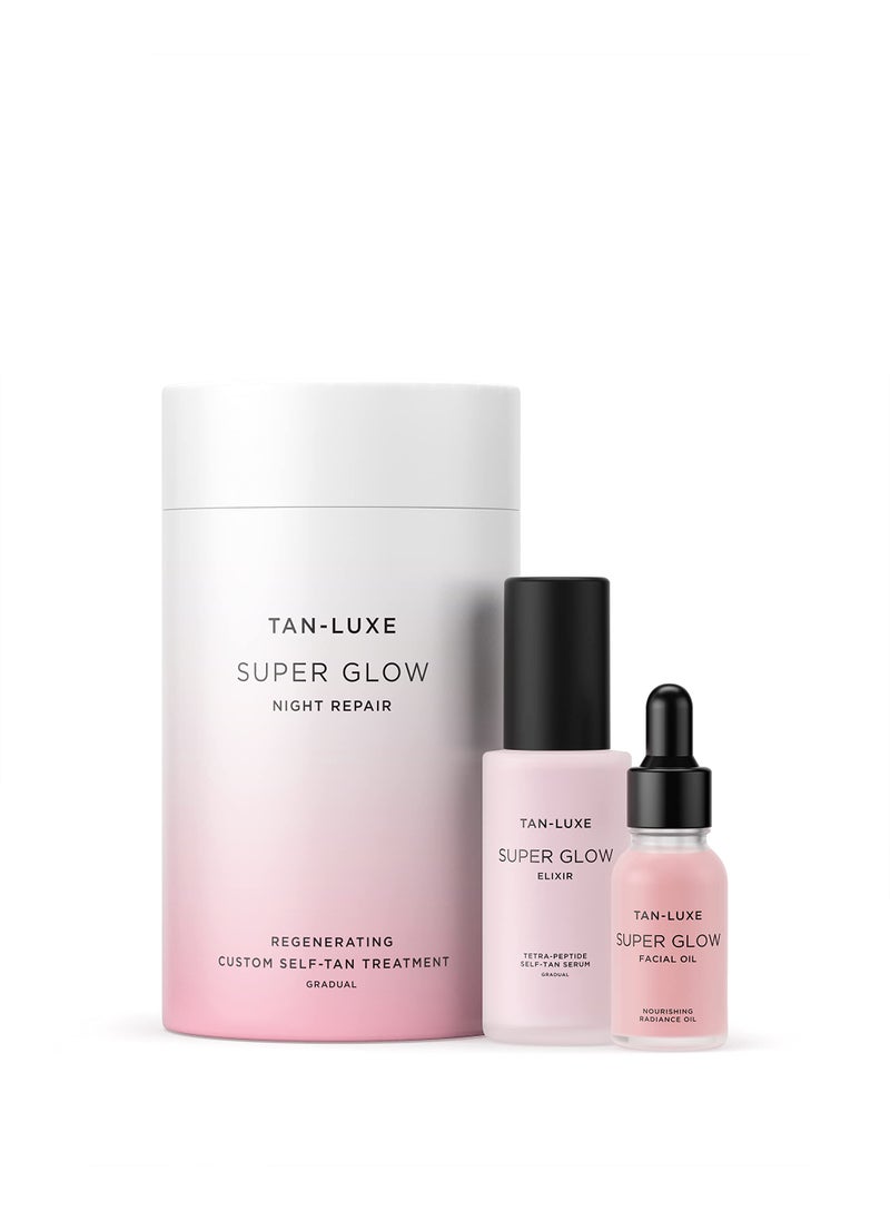 TAN-LUXE Super Glow Night Repair - Regenerating Custom Gradual Self-Tan Treatment, 150ml - Cruelty & Toxin Free