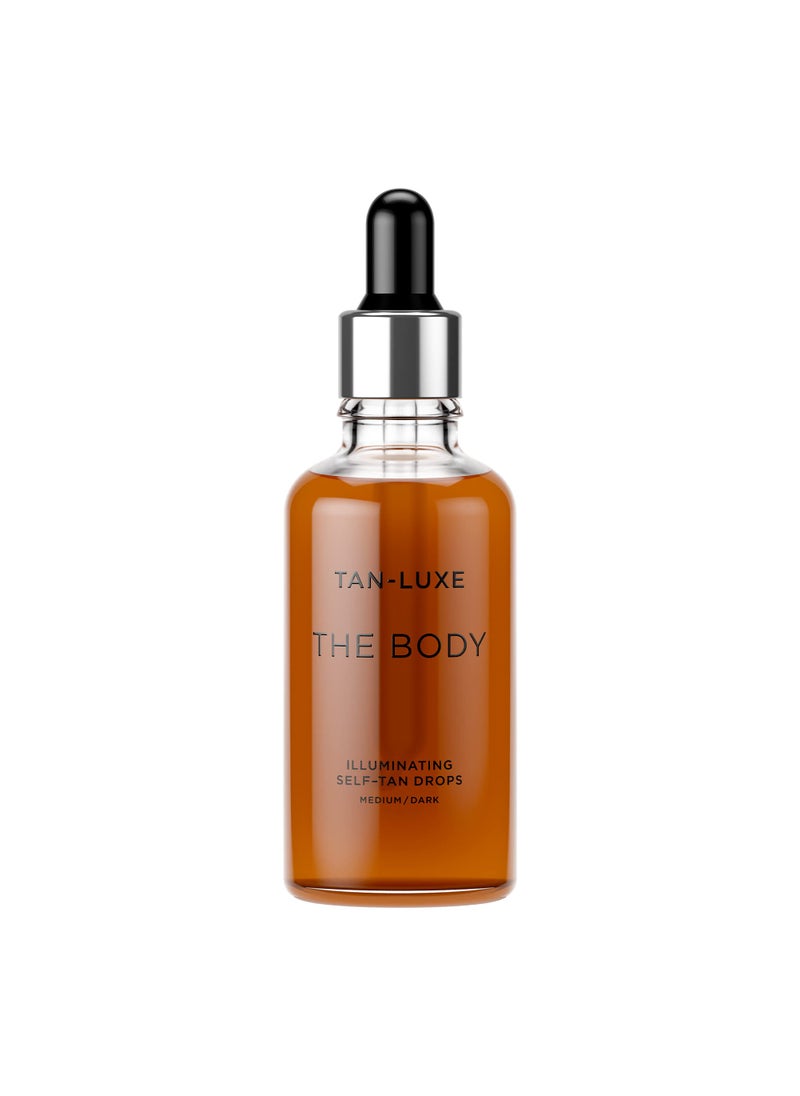 TAN-LUXE The Body - Illuminating Self-Tan Drops, 50ml - Cruelty & Toxin Free - Medium/Dark