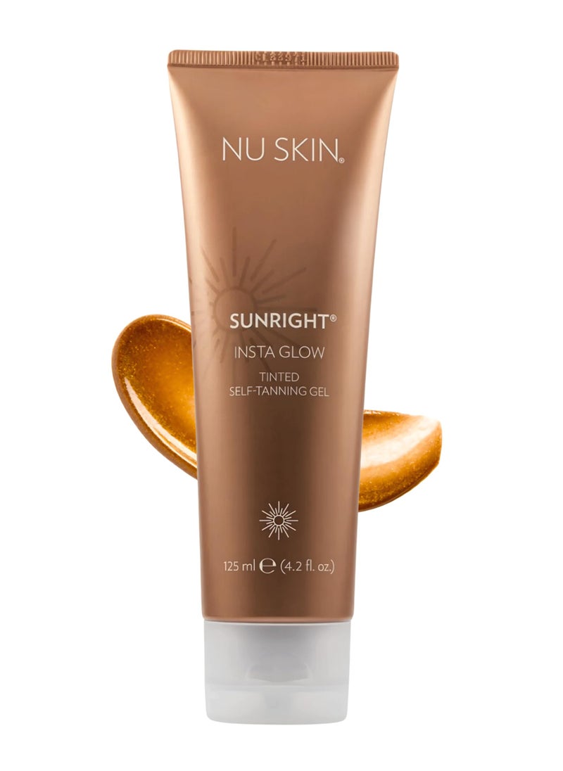 Nu Skin Sunright Insta Glow Self Tanner Gel | 4.2 oz | Summer Tan | Face & Body Bronzer | Beauty & Skin Care | Vitamin E & Avocado Oil & Amino Acids