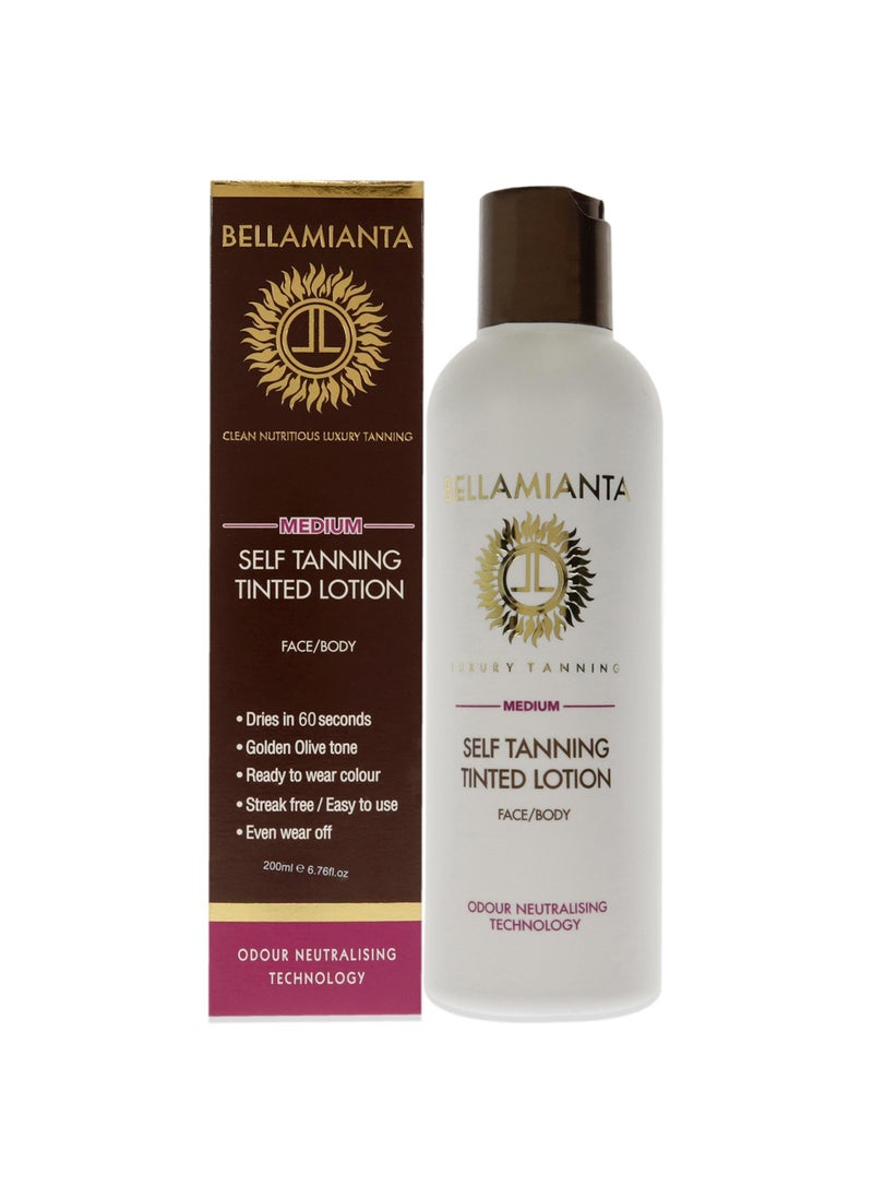 Bellamianta Self Tanning Tinted Lotion - Medium, 6.76 oz (BEL-TAN-001)