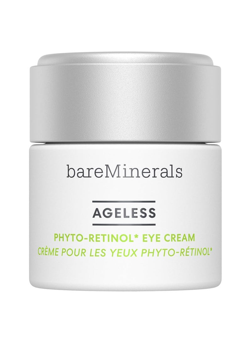 bareMinerals Ageless Phyto-Retinol Eye Cream with Plant-Based Retinol Alternative + Hyaluronic Acid, Anti-Aging, Hydrating Under Eye Cream, Vegan