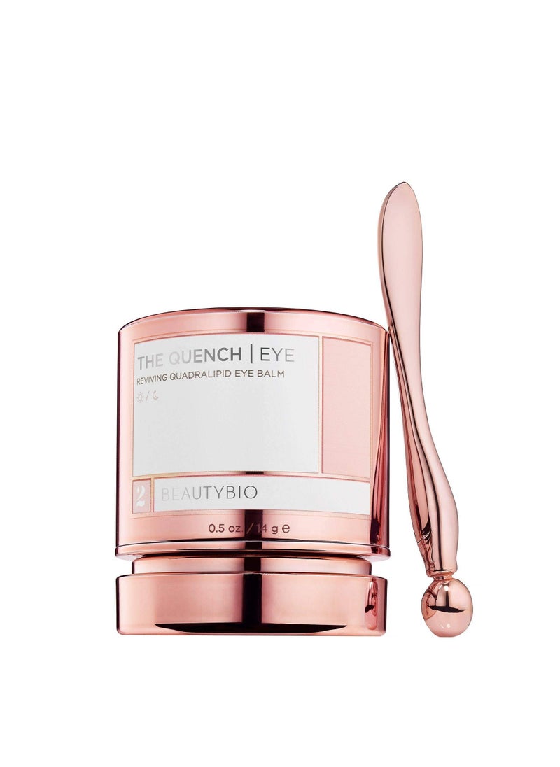 BeautyBio The Quench, Reviving Quadralipid Eye Balm. Fills in fine lines and brightens dark circles