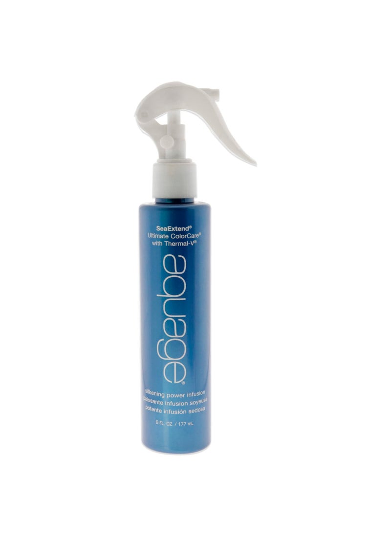 Aquage SeaExtend Silkening Power Infusion, Powerful 60-Second Rinse-Out Treatment that Repairs and Silkens Color-Treated Hair, Replenishes Porous Strands, 6 oz.