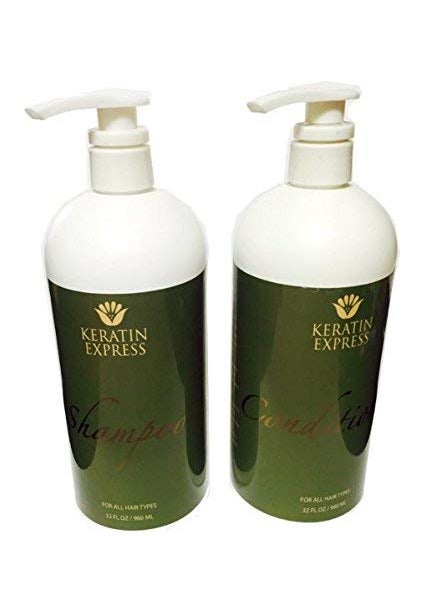 Keratin Express Sulfate Free Shampoo Ultra Hydrating Conditioner (Set of 2), 32 fl oz