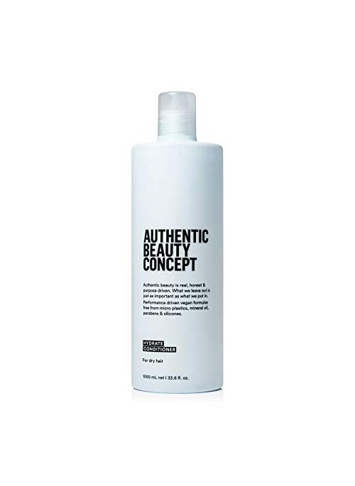 Authentic Beauty Concept Hydrate Conditioner | Hydrating Conditioner For Normal To Dry or Curly Hair | Moisturizes & Revitalizes Dry Hair | Vegan & Cruelty-free | Silicone-free | 33.8 fl. oz.