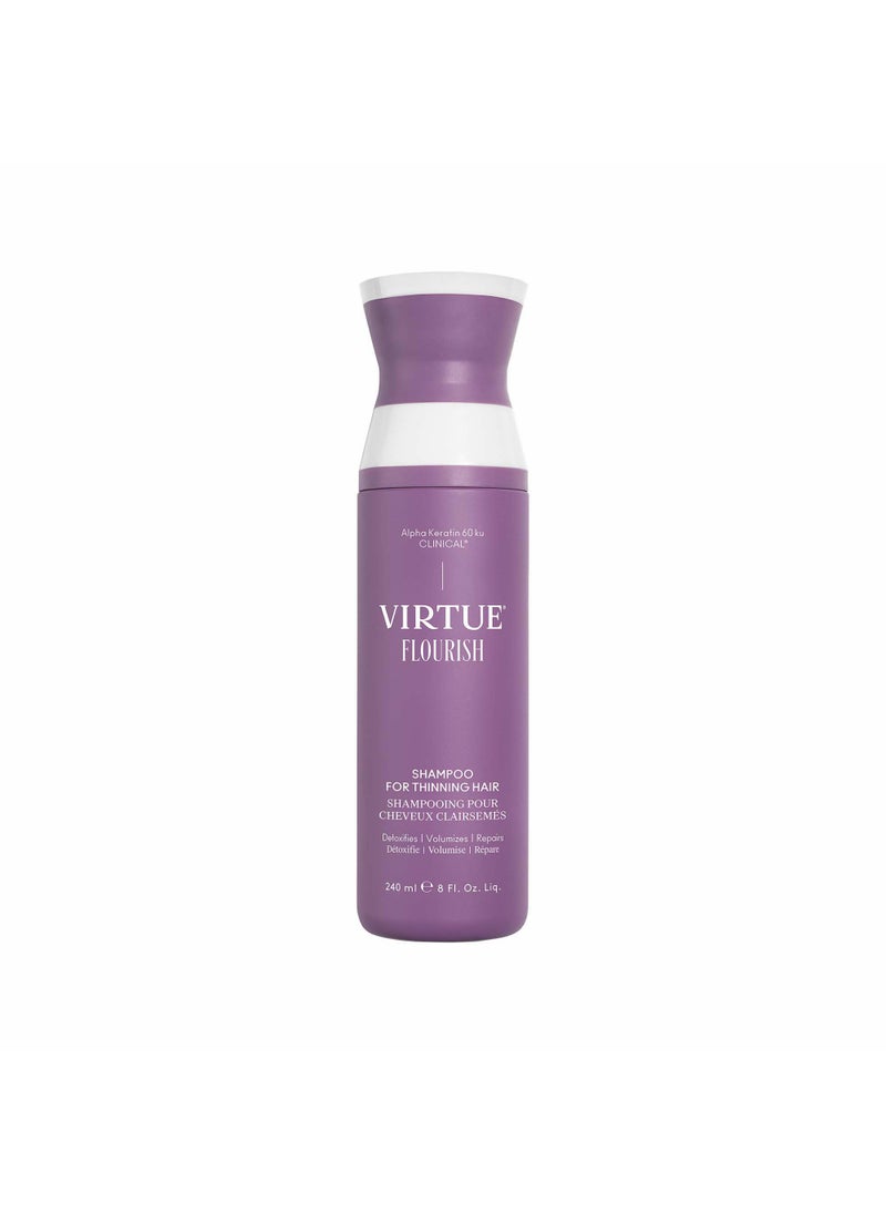 Virtue Flourish Shampoo for Thinning Hair | Detoxifies, Volumizes, Repairs Thinning Hair